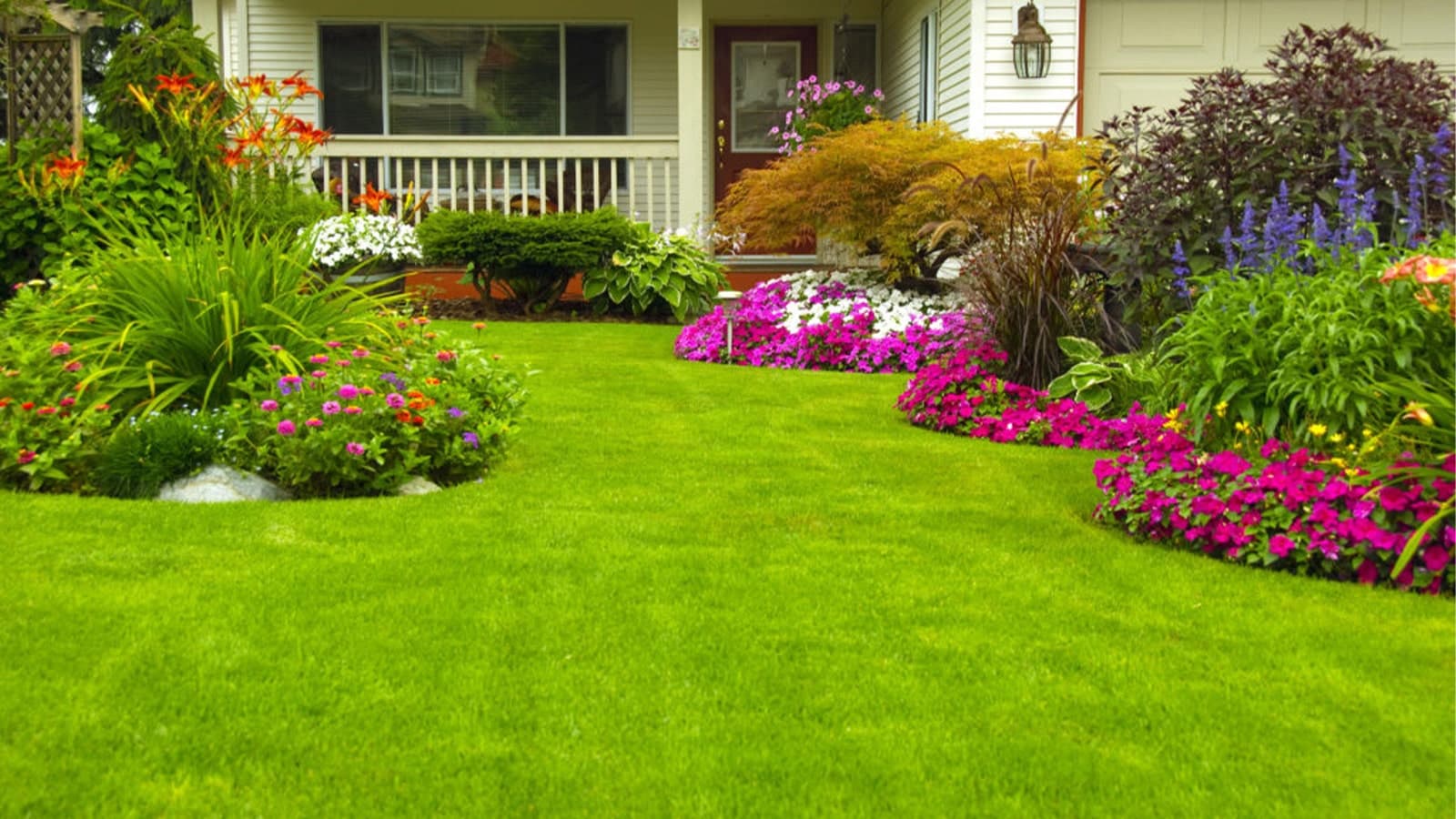 Home Lawn Spring Flowers