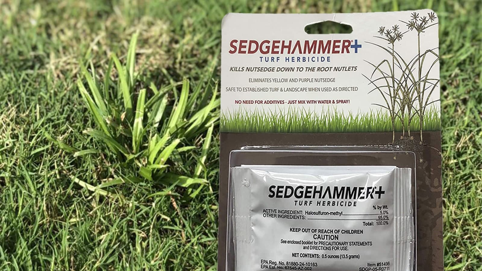 Sedgehammer Herbicide Product On Weed Image Min