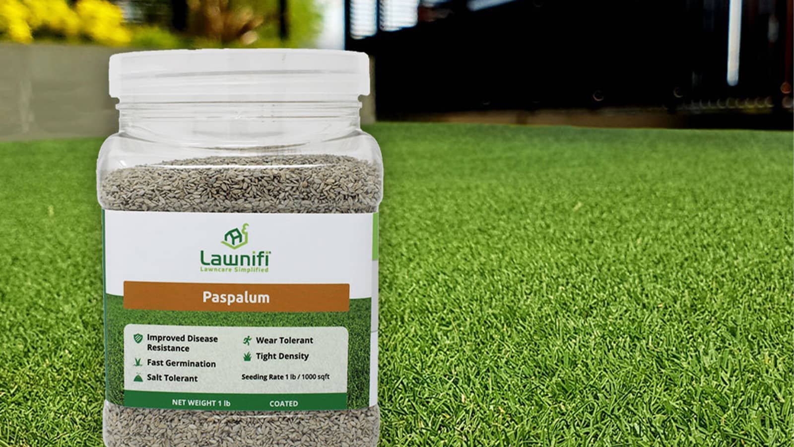 Lawnifi Paspalum Grass Seed Product On Grass